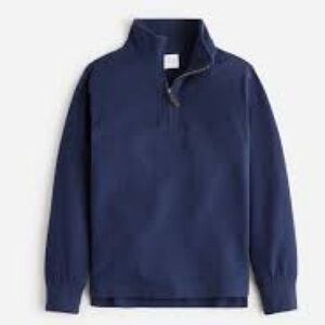 Crewcuts Boys Navy Blue Quarter Zip Cotton Knit Sweater Size XL